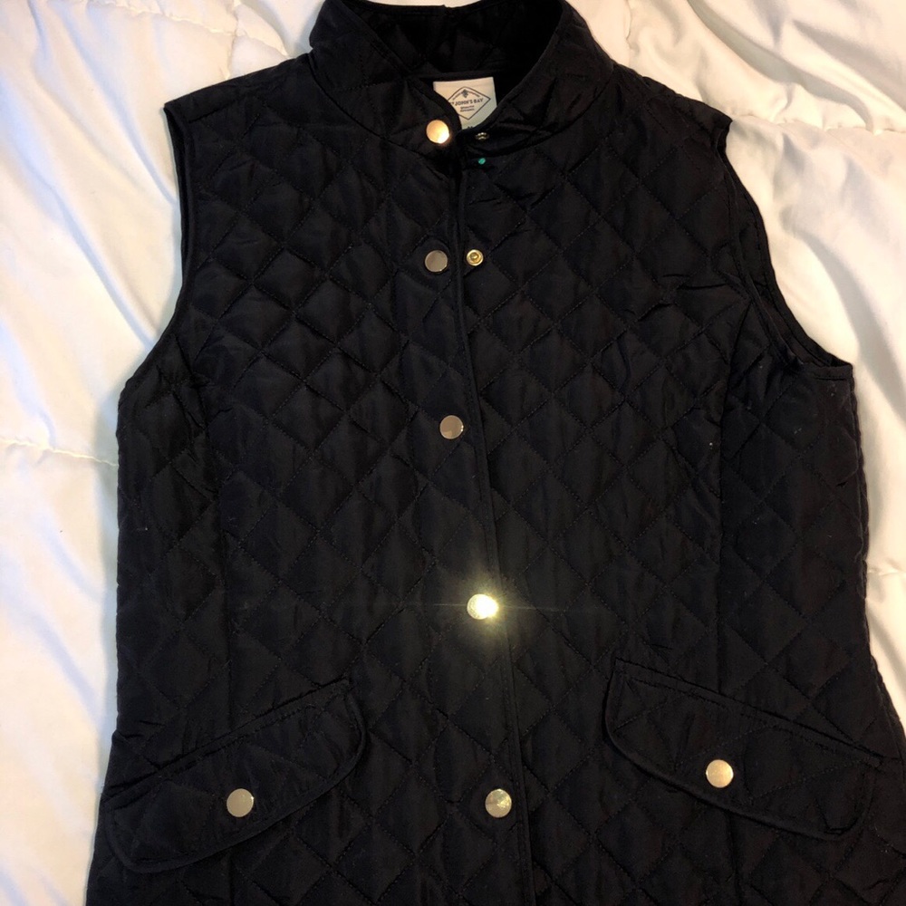 Black Quilted Vest